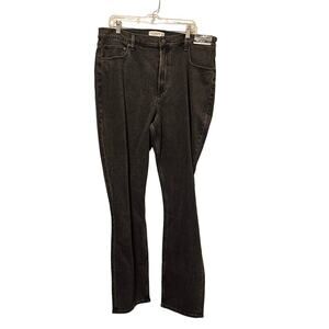 Abercrombie Fitch Charcoal Black Jeans Curve Love Slim Straight Ultra High Rise